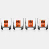 Vintager Poker Whiskyglas (Vorderseite)