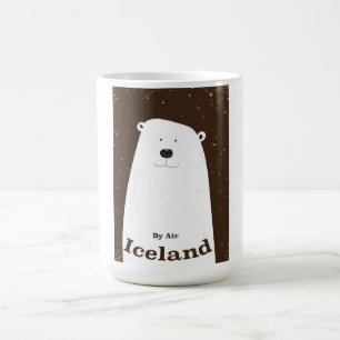 Vintager Polar Bär Island Reiseplakat Kaffeetasse
