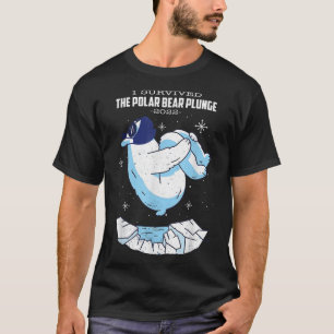 Vintager Polar Bären-Plunge mit Gesichtsmaske T-Shirt