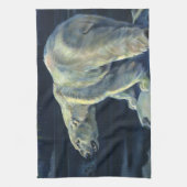 Vintager Polarbär, lebende Tiere der Arktis Handtuch (Vertikal)