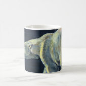 Vintager Polarbär, lebende Tiere der Arktis Kaffeetasse (Mittel)