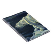 Vintager Polarbär, lebende Tiere der Arktis Notizblock (Rechte Seite)