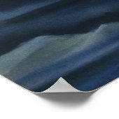 Vintager Polarbär, lebende Tiere der Arktis Poster (Ecke)