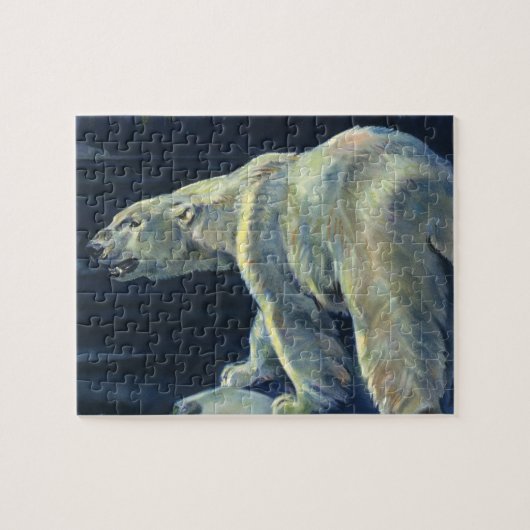 Vintager Polarbär, lebende Tiere der Arktis Puzzle (Horizontal)