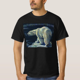 Vintager Polarbär, lebende Tiere der Arktis T-Shirt