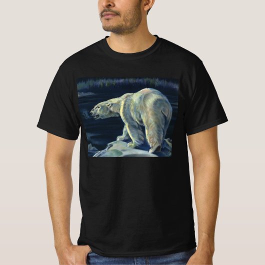 Vintager Polarbär, lebende Tiere der Arktis T-Shirt (Vorderseite)