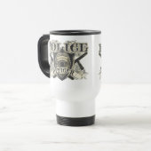 Vintager Polizei-Offizier Reisebecher (Vorderseite Links)