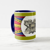 Vintager Polizei-Offizier Tasse (Vorderseite Links)