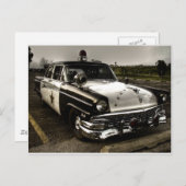 Vintager Polizeiwagen Postkarte (Vorne/Hinten)