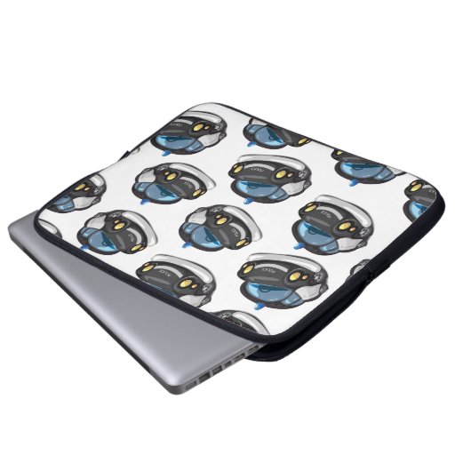 Vintager Polizist Laptopschutzhülle (Vorne Knopf)