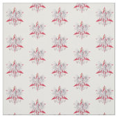 Vintager polnischer weißer Adler-Stern Chicagos Stoff (Muster)