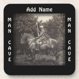 Vintager Polo Horse Foto Man Cave Untersetzer