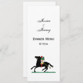 Vintager Polo Player auf Pony Einladung (Vorne/Hinten)