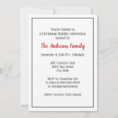 Vintager Polo Player auf Pony Einladung (Rückseite)