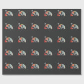 Vintager Polo-Player Geschenkpapier (Flach)