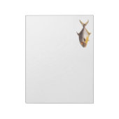 Vintager Pompanischer Fisch - Game Fish Template B Notizblock (Rotiert)