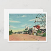 Vintager Pontchartrain Beach Lounge Postkarte (Vorne/Hinten)