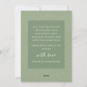 Vintager Poodle Dog Feiertagskarte (Rückseite)