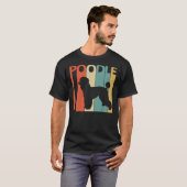 Vintager Poodle Hund T-Shirt (Vorne ganz)