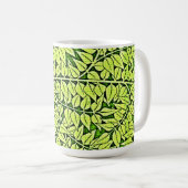 Vintager Pop Art Art Green Leaf Tasse Cup (VorderseiteRechts)