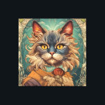 Vintager Pop Art Louis Wain Retro Style Leinwanddruck<br><div class="desc">Vintager Pop Art Louis Wain Retro Style</div>