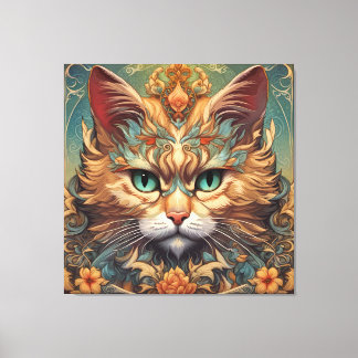 Vintager Pop Art, Louis Wain Schöne Katze Leinwanddruck