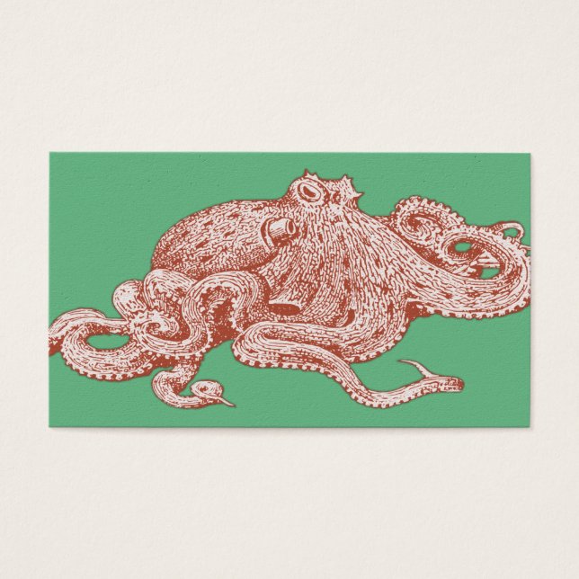 Vintager Pop Art Octopus (Vorderseite)