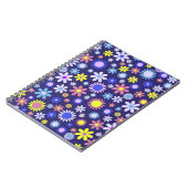 Vintager Pop Art Style Daisy Blume Muster Notizblock (Linke Seite)