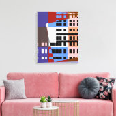 Vintager Pop Kunst Städtische Leinwand (Insitu (Wohnzimmer))