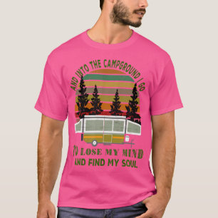 Vintager Pop Up Camper Camping Wandern T-Shirt