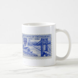 Vintager Porto-Briefmarke-Kaffeebecher Kaffeetasse