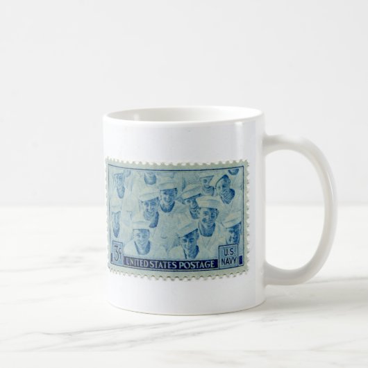 Vintager Porto-Briefmarke-Kaffeebecher Kaffeetasse (Rechts)