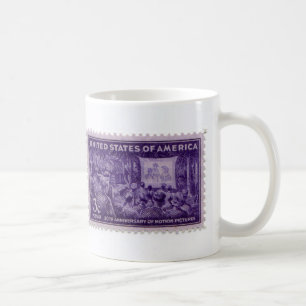 Vintager Porto-Briefmarke-Kaffeebecher Kaffeetasse