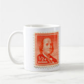 Vintager Porto-Briefmarke-Kaffeebecher Kaffeetasse (Links)