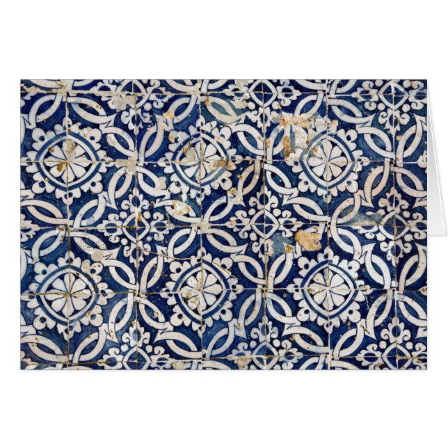 Vintager Portugiese Azulejo (Vorderseite (Horizontal))