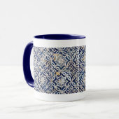 Vintager Portugiese Azulejo Tasse (Vorderseite Links)
