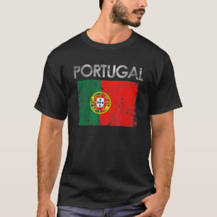 Vintager portugiesischer Flaggenpreis T-Shirt
