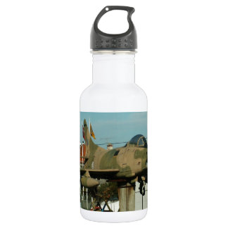 Vintager portugiesischer Kampfjet Edelstahlflasche