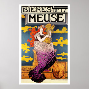 Vintager Poster - Bieres de la Meuse