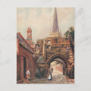 Vintager PostkartenPrinz Rupert's Gate Leicester Postkarte