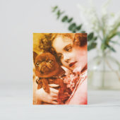 Vintager Postkartenschub Meine BESTE FREUNDIN Postkarte (Stehend Vorderseite)