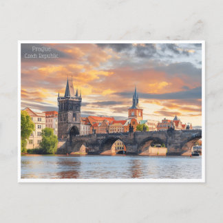 Vintager Prague Tschechische Republik République t Postkarte