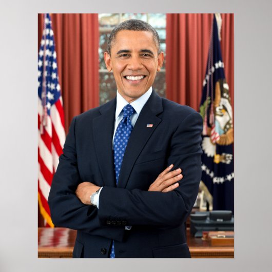 Vintager Präsident Barack Obama Portrait Poster (Vorne)