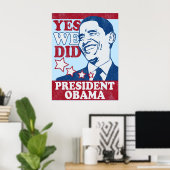 Vintager Präsident Obama Poster (Heimbüro)