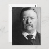 Vintager Präsident Theodore Roosevelt Postkarte (Vorne/Hinten)