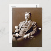Vintager Präsident Theodore Teddy Roosevelt Postkarte (Vorne/Hinten)