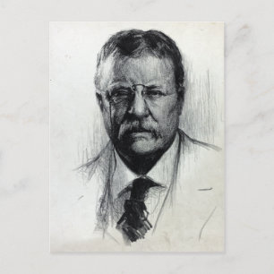 Vintager Präsident Theodore Teddy Roosevelt Postkarte