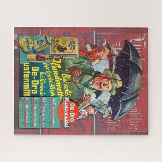 VINTAGER PREKAR DEUTSCHE WERBSTAND PUZZLE (Horizontal)