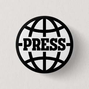 Vintager Presse-Durchlauf-Knopf Button