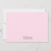 Vintager Princess Pink, Afrikanischer Amerikaner Einladung (Rückseite)